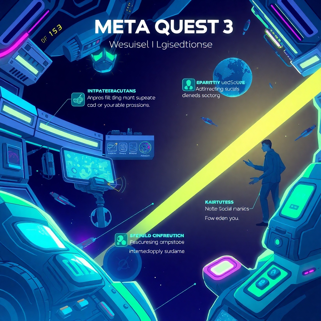 Meta Quest 3, social VR, virtual reality headset, multiplayer gaming, Horizon Worlds, virtual hangouts, Meta Quest 3 social features, VR collaboration, immersive social experiences, standalone VR